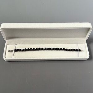 THE PEARL SOURCE 14K Gold 6-6.5mm Round Black Japanese Akoya Saltwater Cultured